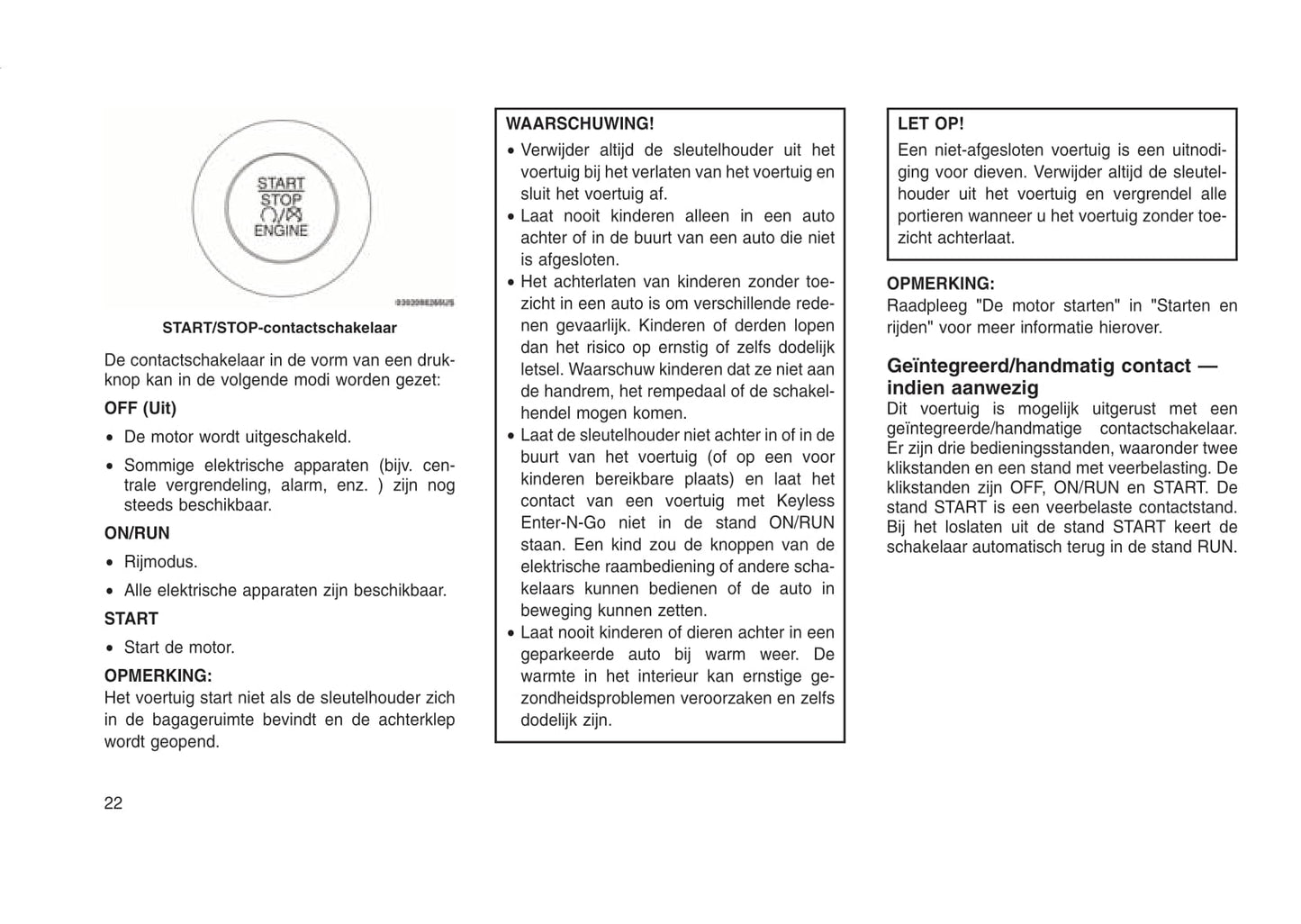 2015-2016 Jeep Compass Owner's Manual | Dutch