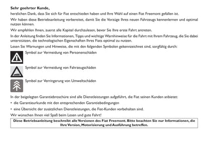 2013-2014 Fiat Freemont Owner's Manual | German