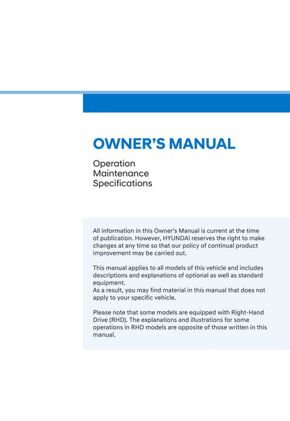 2021-2022 Hyundai Ioniq 5 Owner's Manual | English