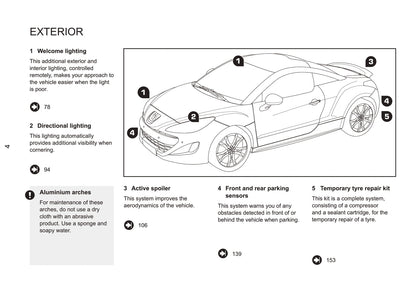 2011-2013 Peugeot RCZ Owner's Manual | English