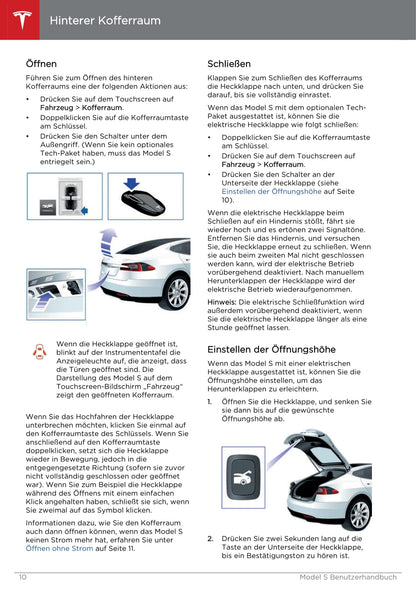 2013-2016 Tesla Model S Manuel du propriétaire | Allemand