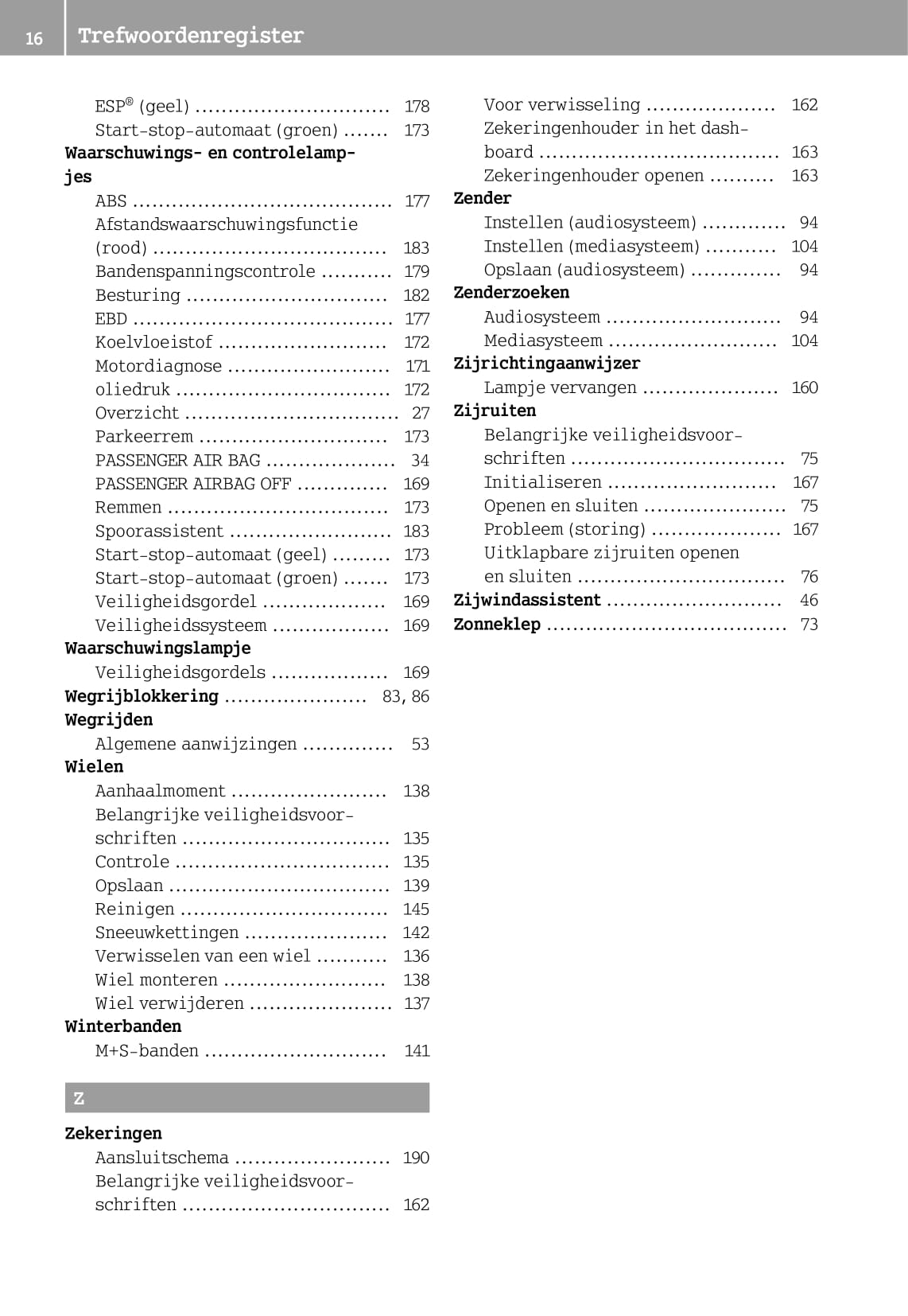 2014-2019 Smart Forfour Owner's Manual | Dutch