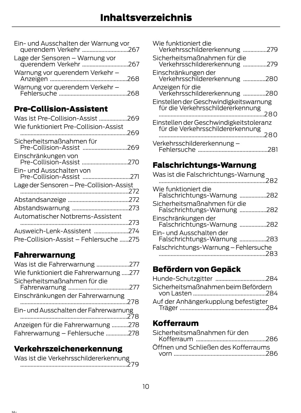 2020-2021 Ford Mustang Mach-E Owner's Manual | German