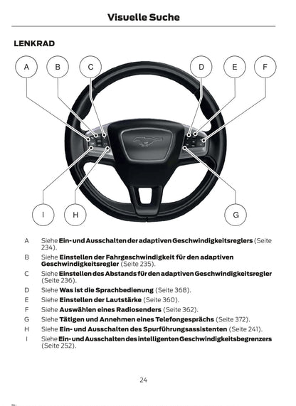 2020-2021 Ford Mustang Mach-E Owner's Manual | German