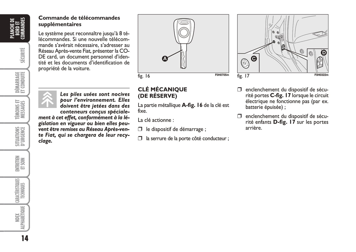 2005-2007 Fiat Idea Manuel du propriétaire | Français