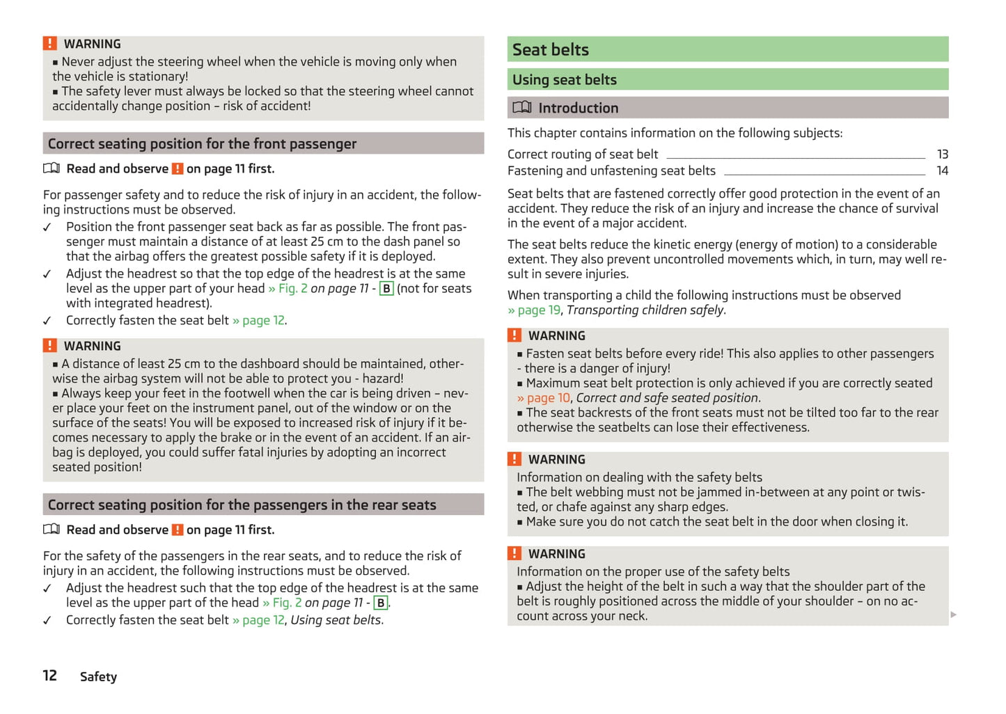 2016-2017 Skoda Rapid Spaceback Owner's Manual | English