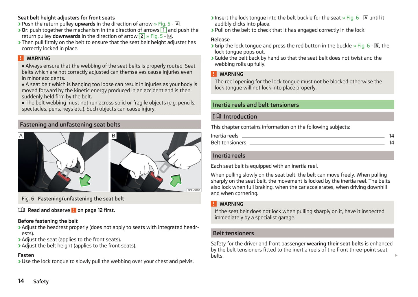 2016-2017 Skoda Rapid Spaceback Owner's Manual | English