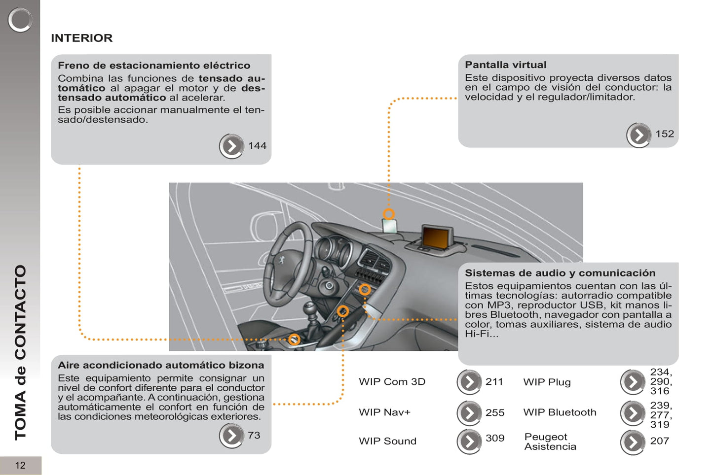 2012-2013 Peugeot 3008 HYbrid4 Owner's Manual | Spanish