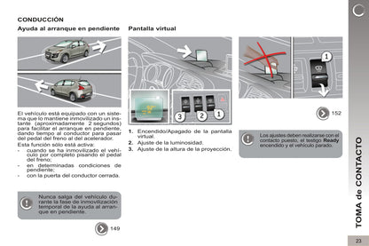 2012-2013 Peugeot 3008 HYbrid4 Owner's Manual | Spanish