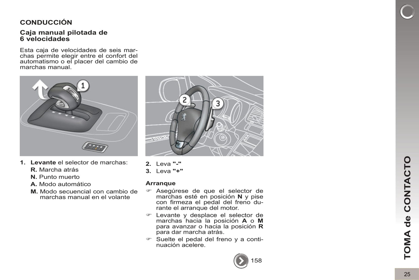 2012-2013 Peugeot 3008 HYbrid4 Owner's Manual | Spanish