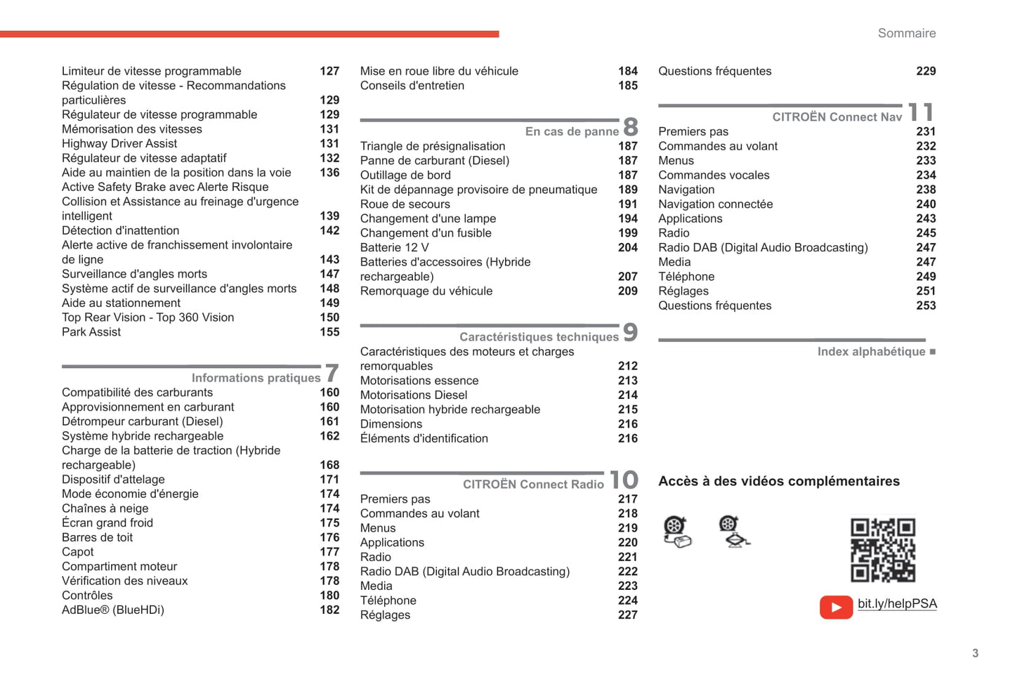 2020-2022 Citroën C5 Aircross Owner's Manual | French