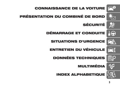 2012-2019 Fiat Punto Manuel du propriétaire | Français