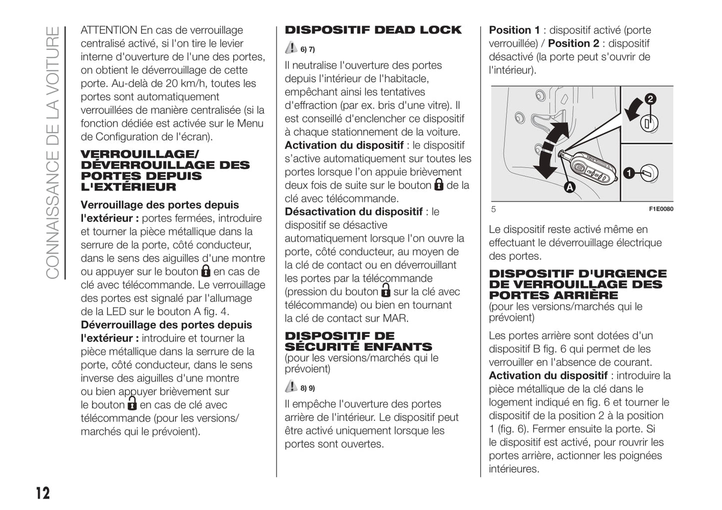 2018-2019 Fiat Punto Owner's Manual | French