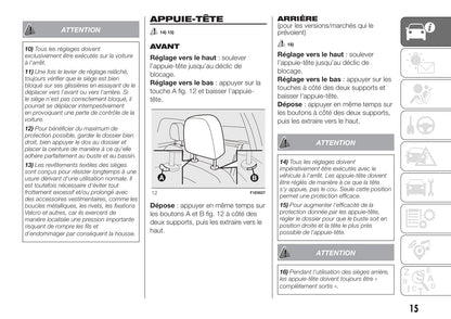 2012-2019 Fiat Punto Manuel du propriétaire | Français