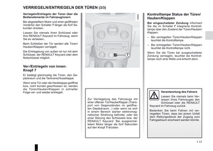 2012-2013 Renault Clio Owner's Manual | German