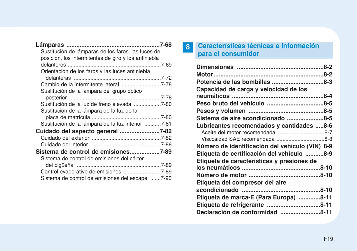 2015-2016 Hyundai i20 Owner's Manual | Spanish