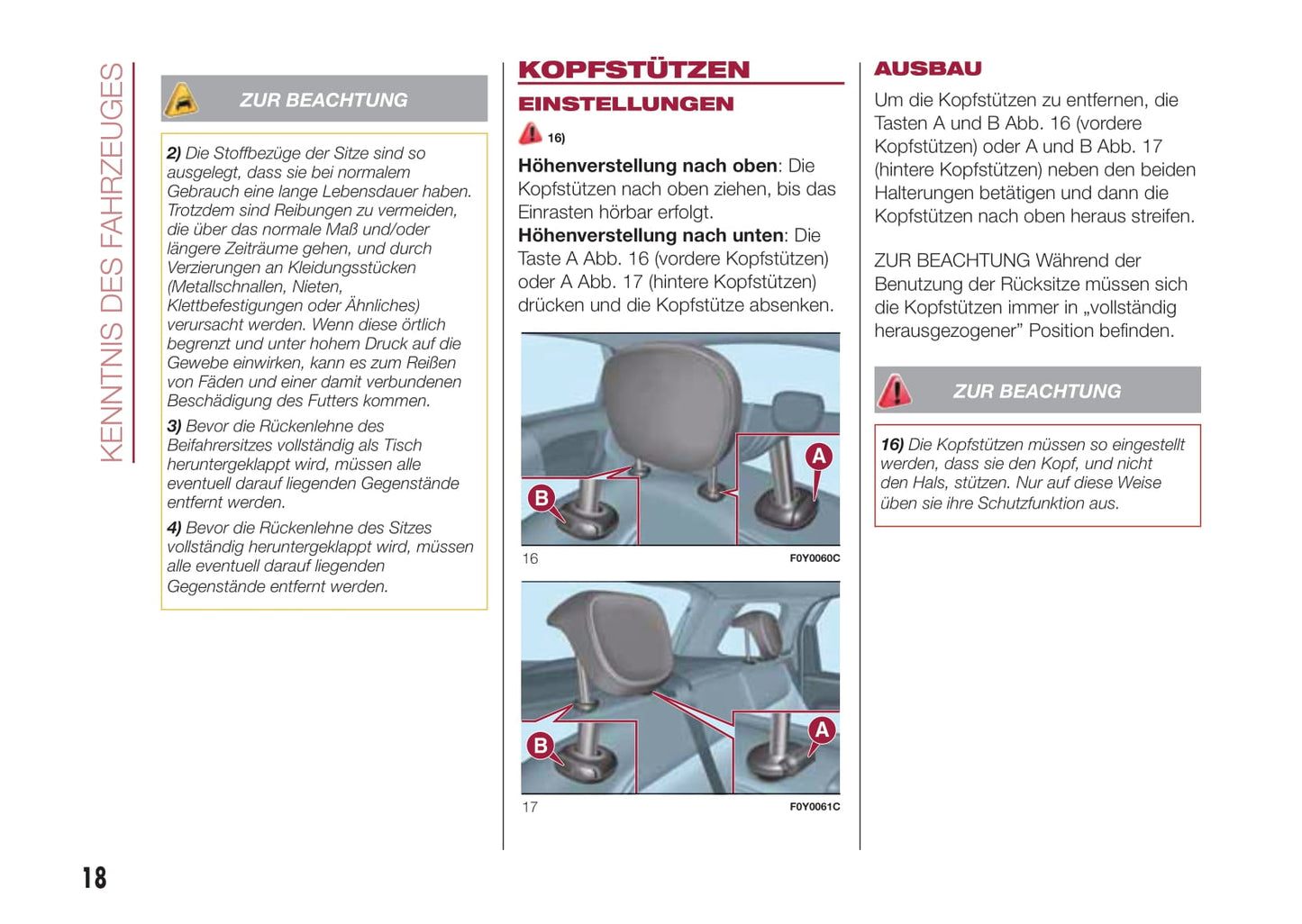 2017-2018 Fiat 500L Owner's Manual | German