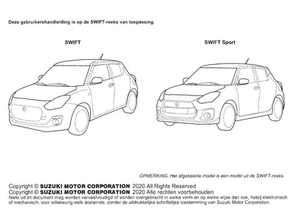 2017-2023 Suzuki Swift Manuel du propriétaire | Néerlandais