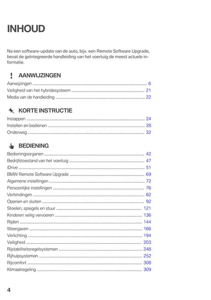 2020-2021 BMW 3 Series Plug-in Hybrid Owner's Manual | Dutch