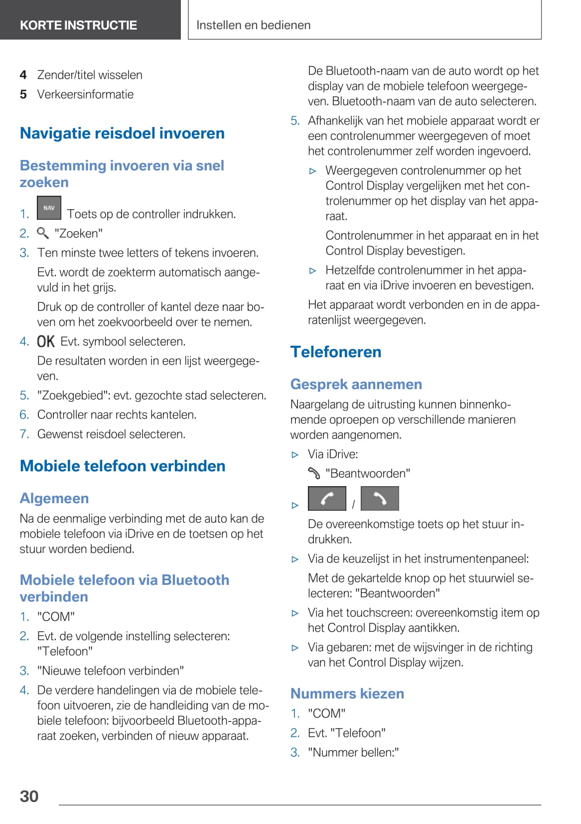 2020-2021 BMW 3 Series Plug-in Hybrid Owner's Manual | Dutch