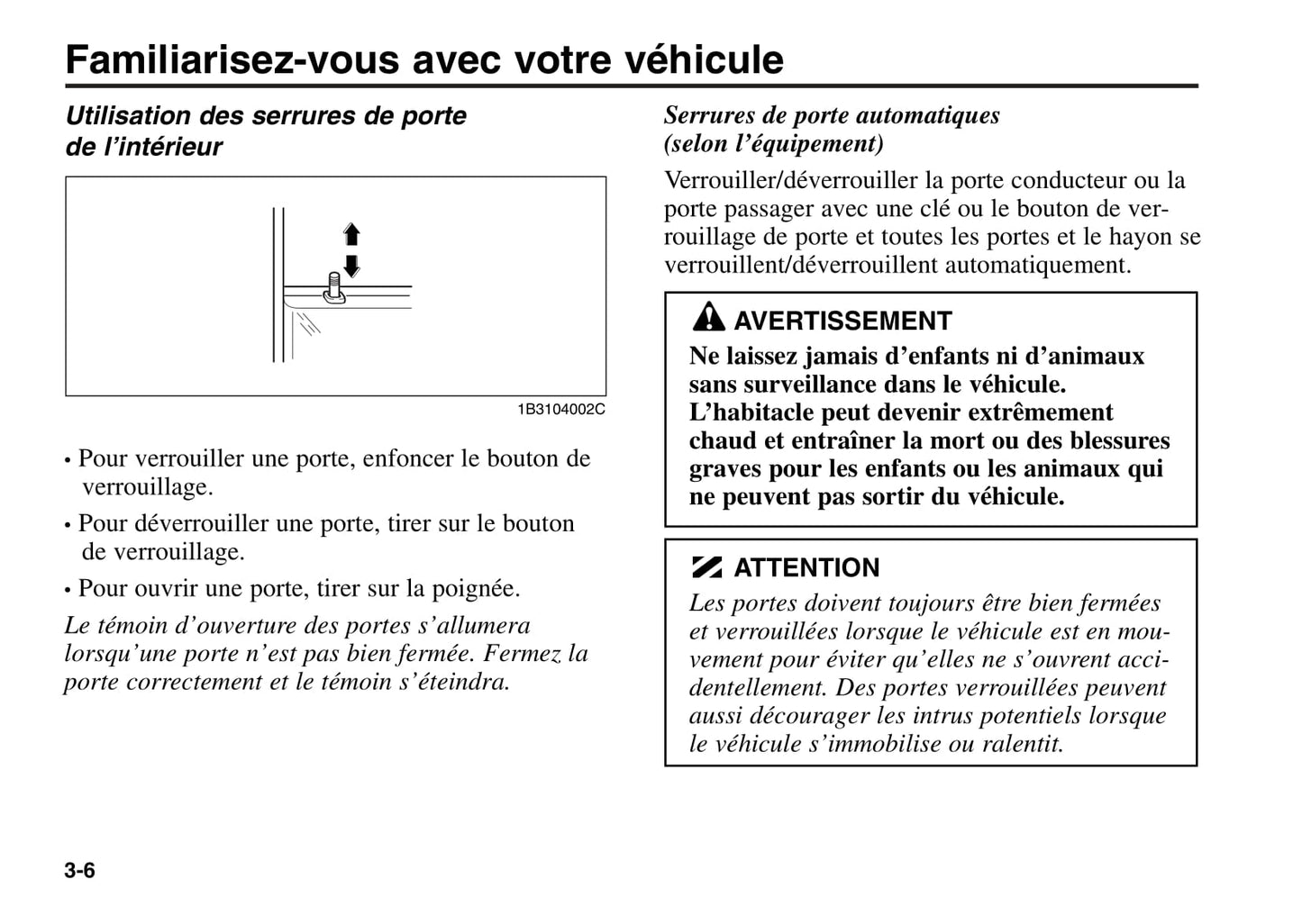 2000-2005 Kia Rio Manuel du propriétaire | Français