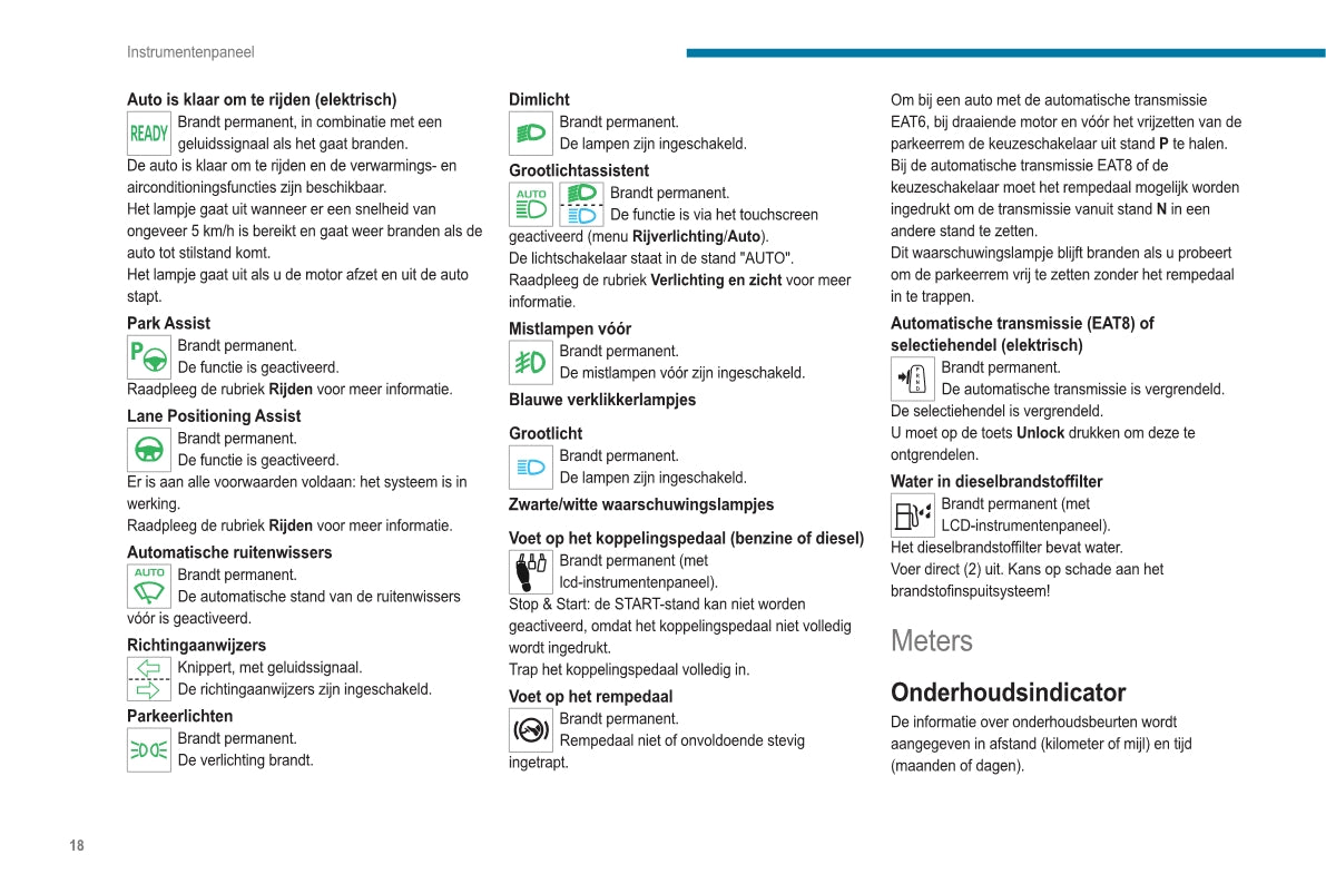 2020-2023 Peugeot 2008 / e-2008 Owner's Manual | Dutch