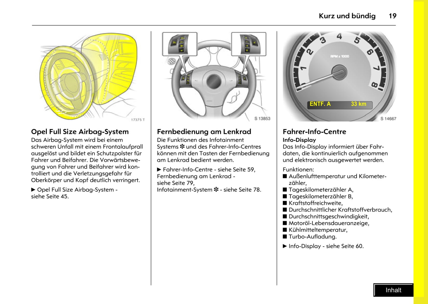 2007-2009 Opel GT Manuel du propriétaire | Allemand