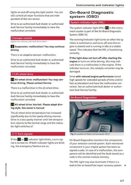 2016-2019 Audi R8 Owner's Manual | English