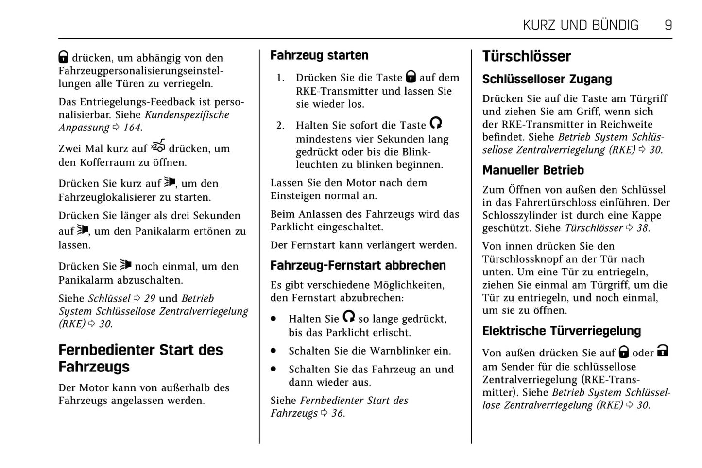 2013-2018 Cadillac CTS/CTS-V Owner's Manual | German