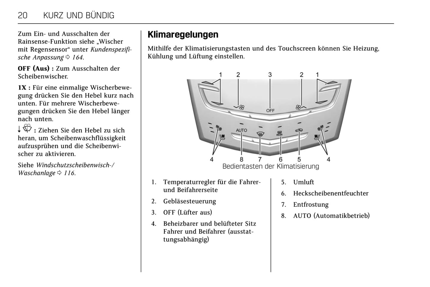 2013-2018 Cadillac CTS/CTS-V Owner's Manual | German