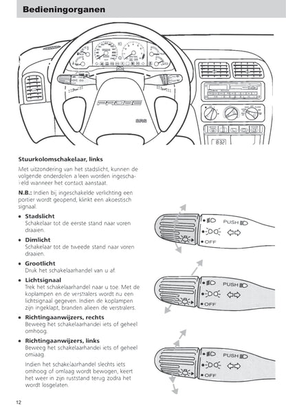 1993-1997 Ford Probe Manuel du propriétaire | Néerlandais