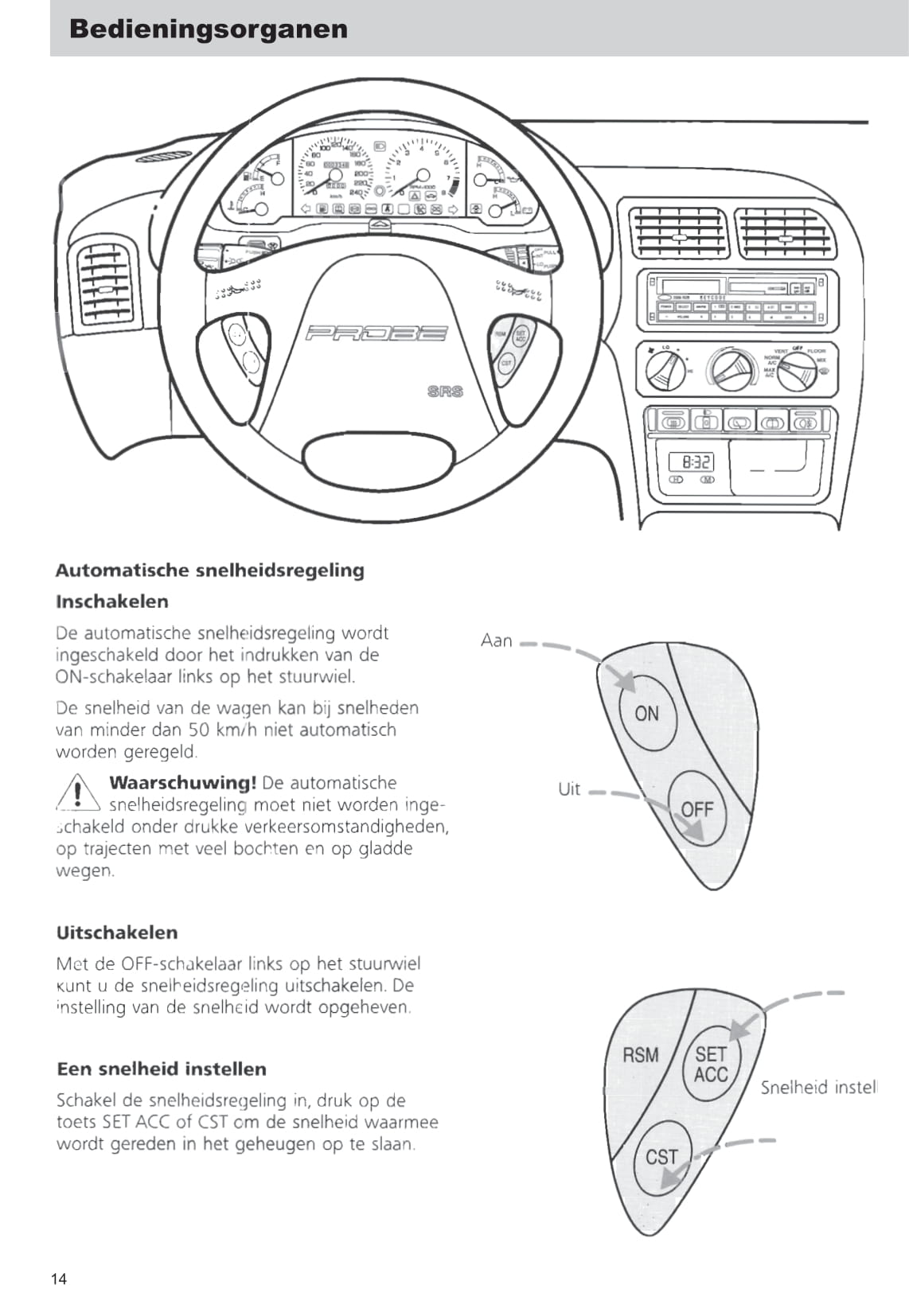 1993-1997 Ford Probe Manuel du propriétaire | Néerlandais