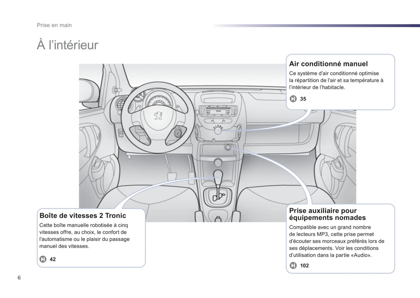 2012-2014 Peugeot 107 Owner's Manual | French