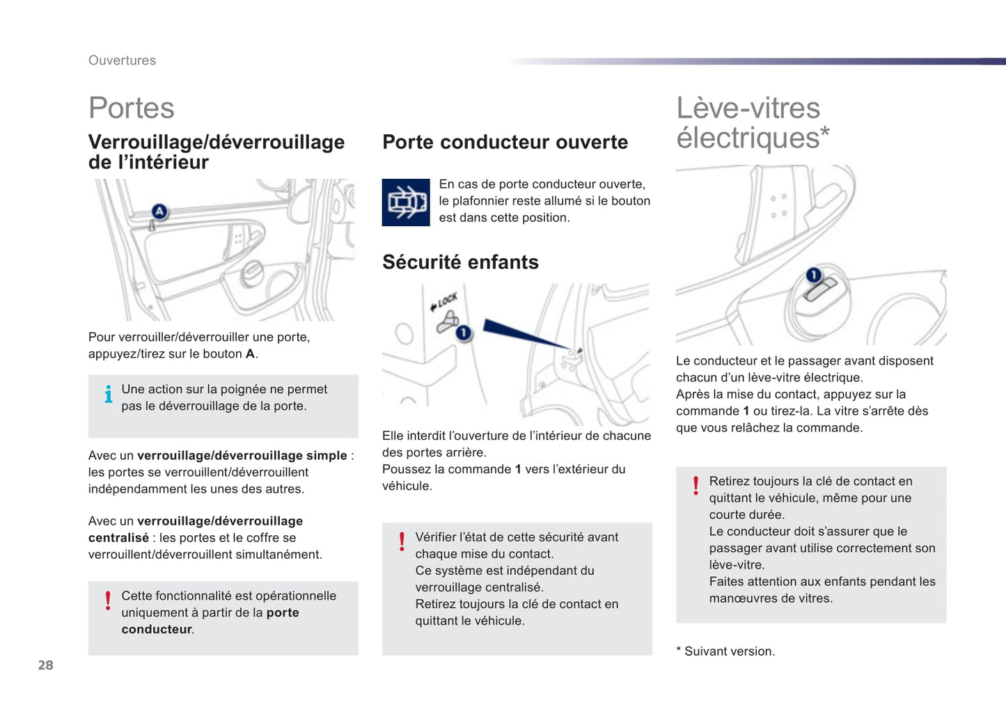 2012-2014 Peugeot 107 Owner's Manual | French