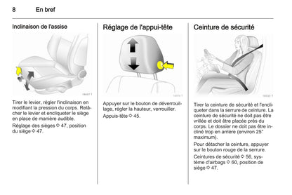 2010-2011 Opel Zafira Owner's Manual | French