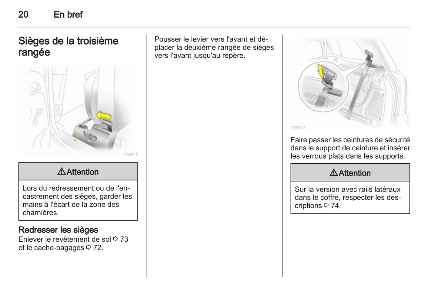 2010-2011 Opel Zafira Owner's Manual | French