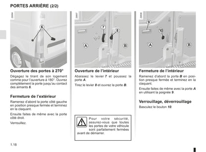 2018-2019 Renault Master Owner's Manual | French