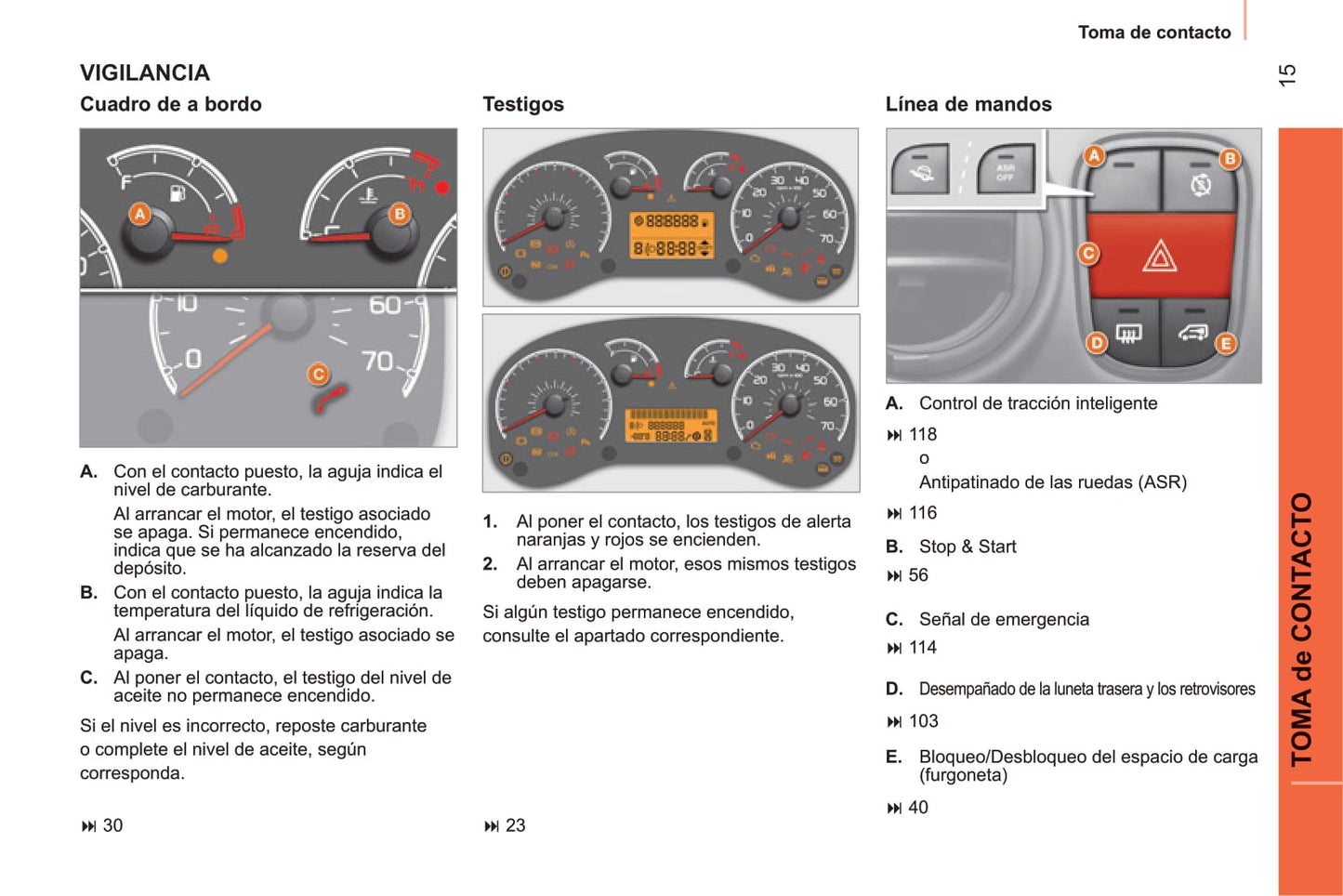 2014 Peugeot Bipper/Bipper Tepee Owner's Manual | Spanish