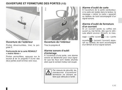 2016-2017 Renault Captur Owner's Manual | French