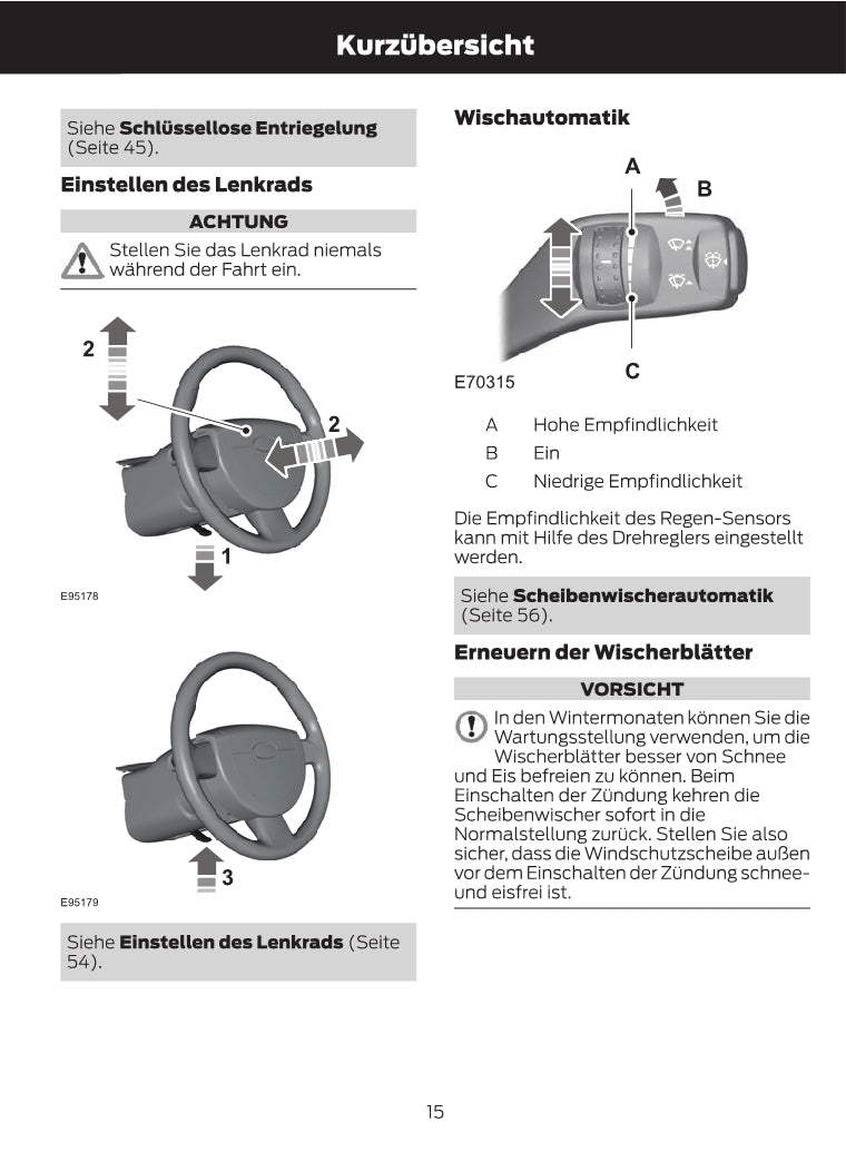 1997-2008 Ford Ka Manuel du propriétaire | Allemand