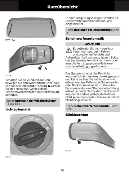 1997-2008 Ford Ka Manuel du propriétaire | Allemand