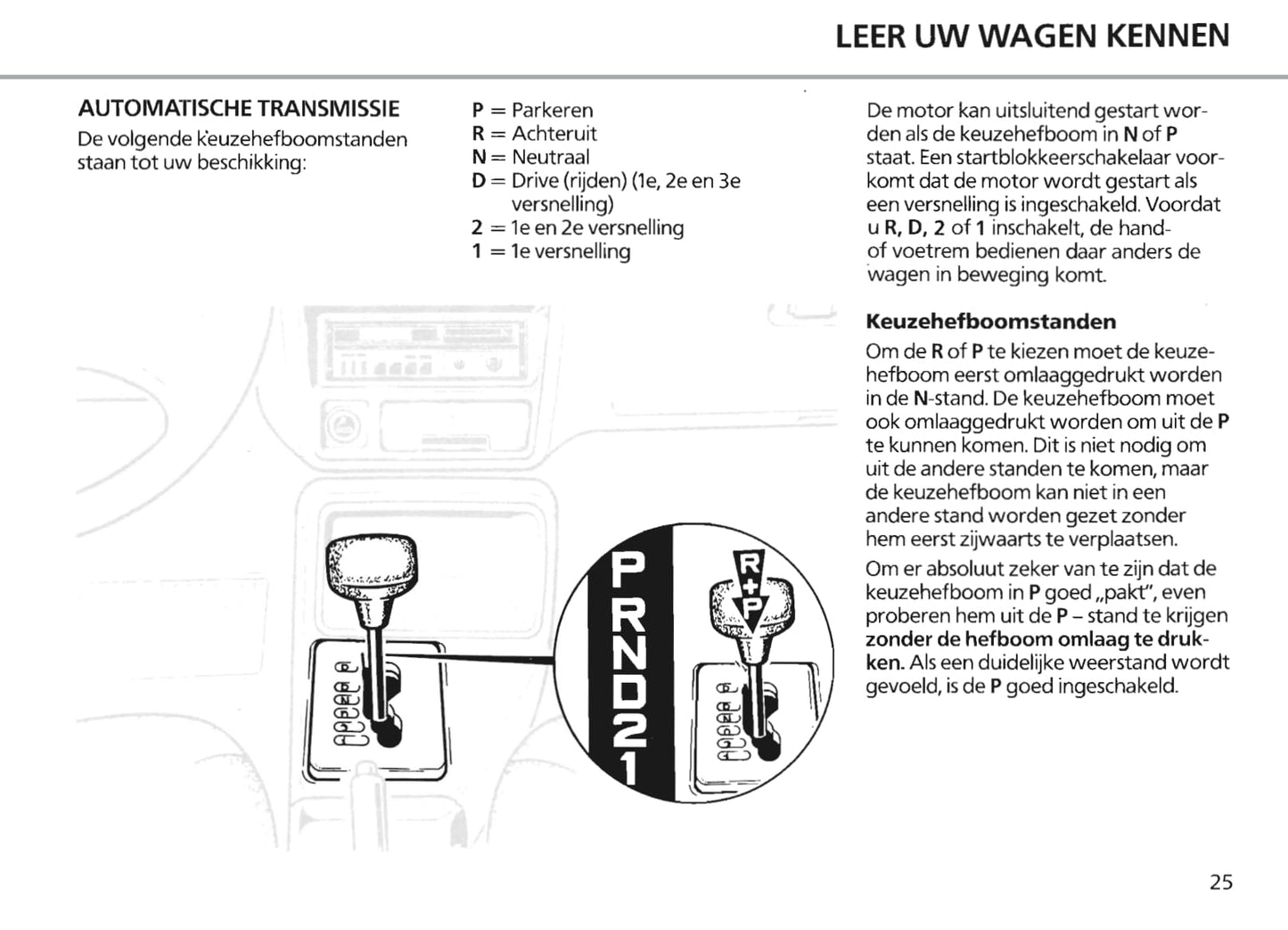 1986-1990 Ford Escort/Escort Van/Escort Express Owner's Manual | Dutch