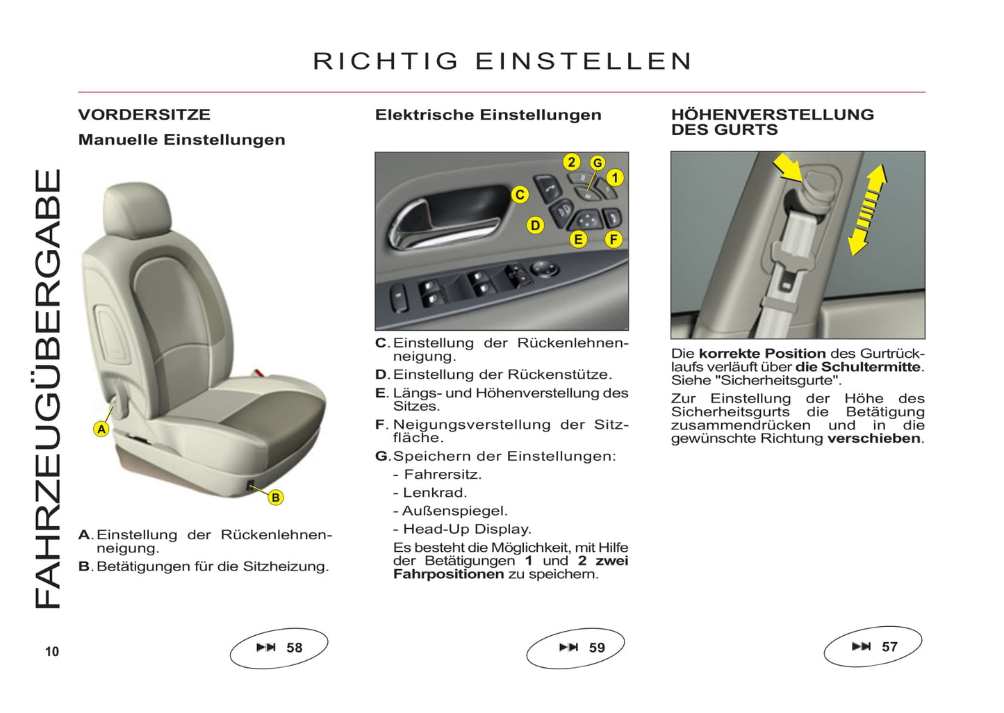 2006-2013 Citroën C6 Manuel du propriétaire | Allemand