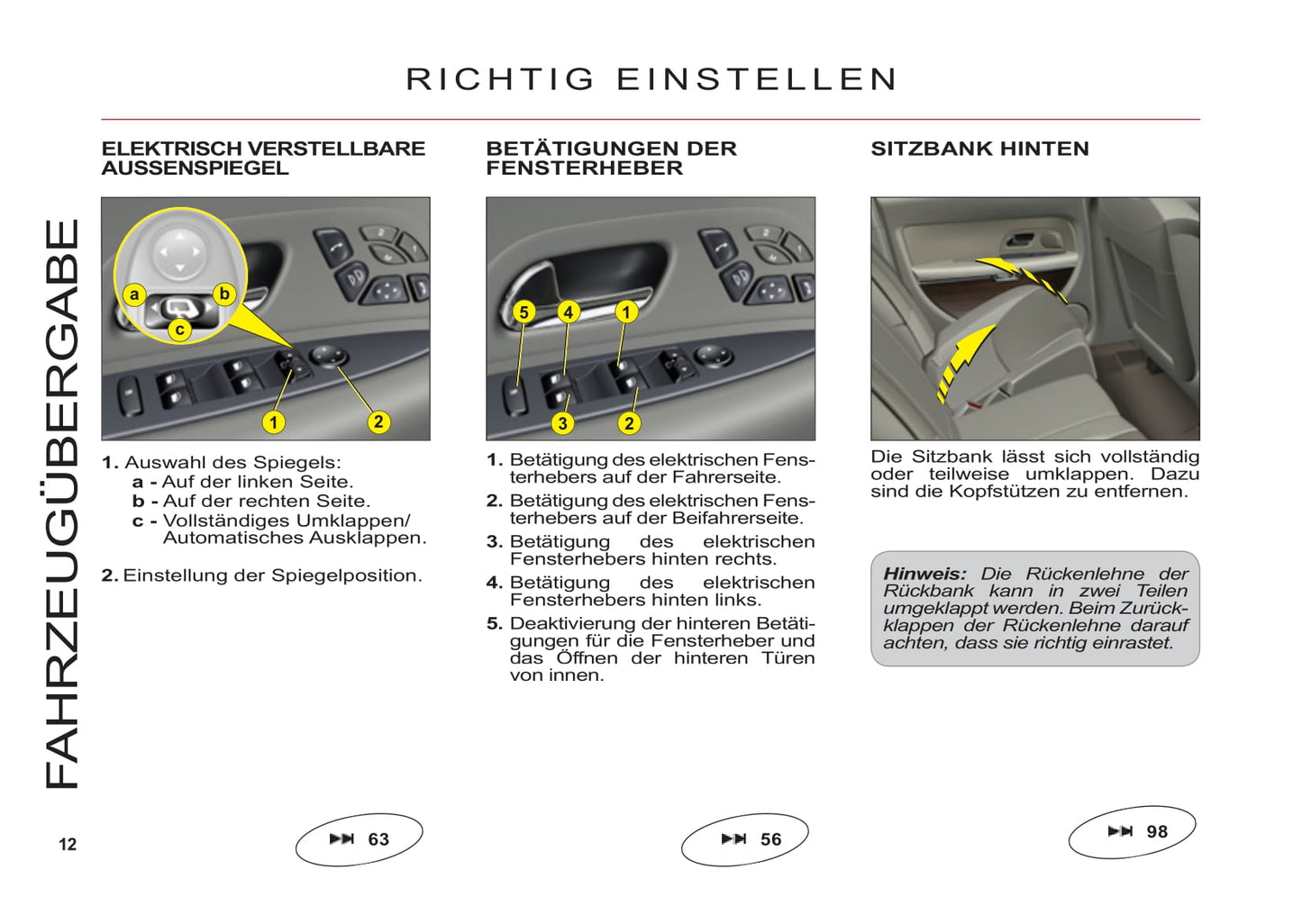 2006-2013 Citroën C6 Manuel du propriétaire | Allemand