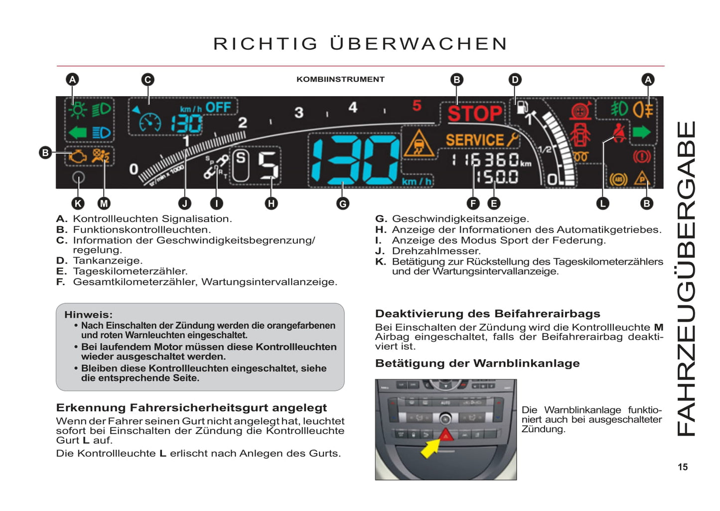 2006-2013 Citroën C6 Manuel du propriétaire | Allemand