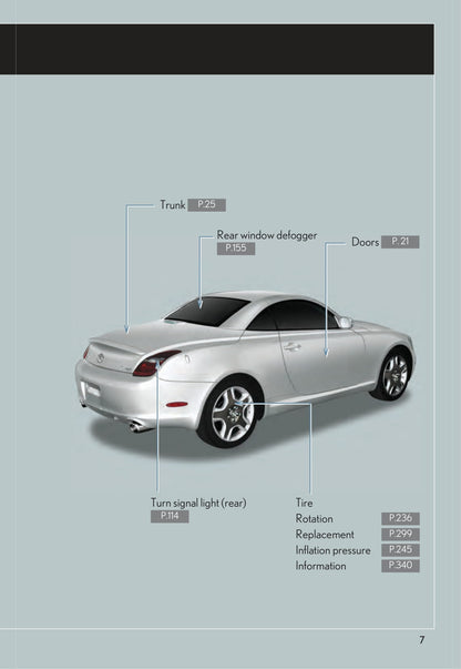 2009 Lexus SC 430 Owner's Manual | English