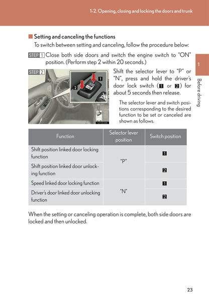 2009 Lexus SC 430 Owner's Manual | English