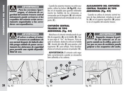 2004-2007 Alfa Romeo 156 Owner's Manual | Spanish