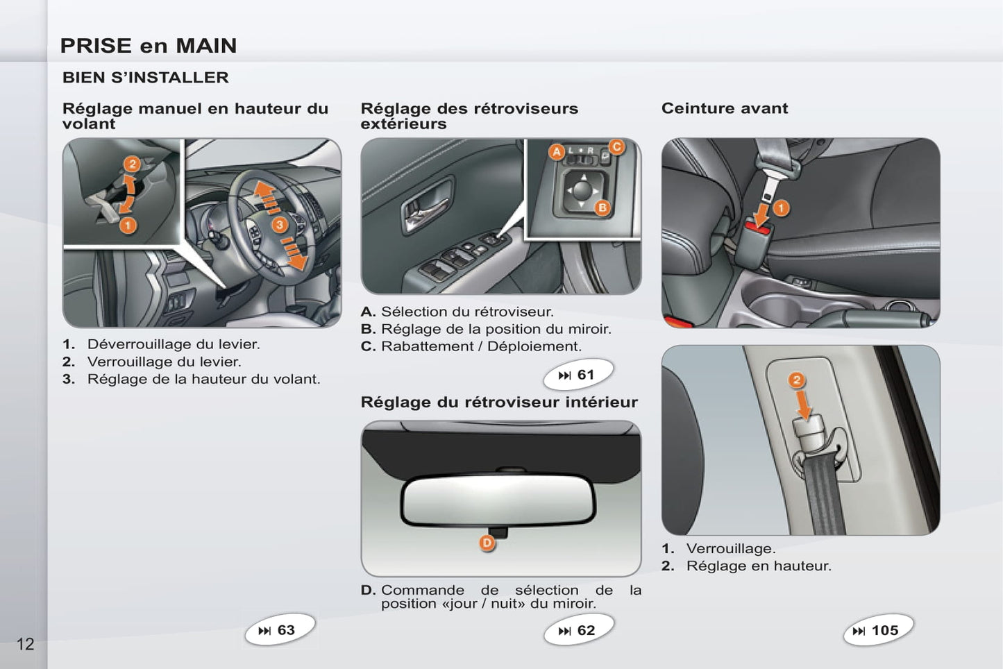 2011-2012 Peugeot 4007 Manuel du propriétaire | Français