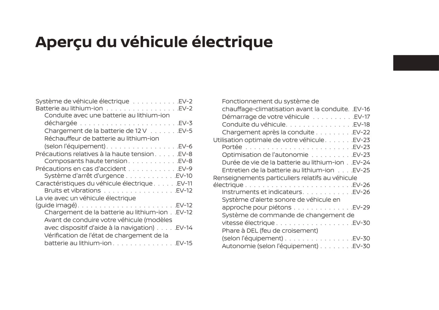 2017-2020 Nissan Leaf Manuel du propriétaire | Français